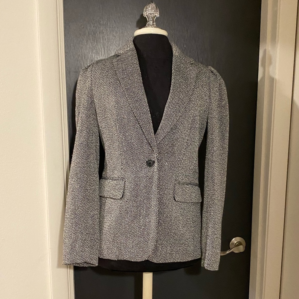 💜 NWT A New Day Woven Black and White Blazer